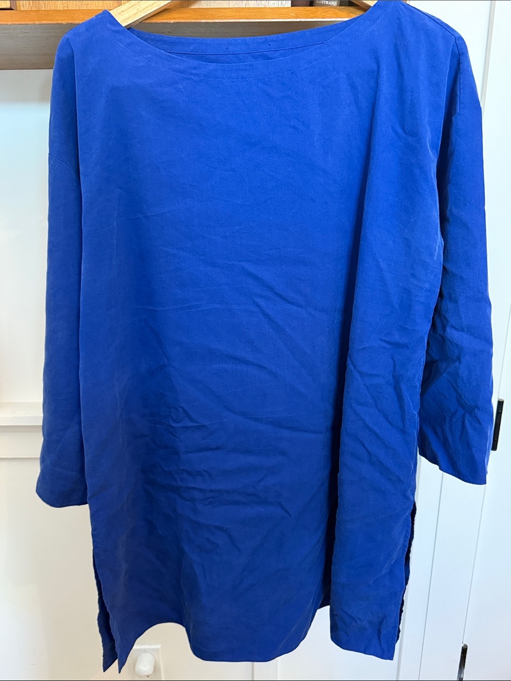 Eileen Fisher Royal Blue Long-Sleeve Tunic